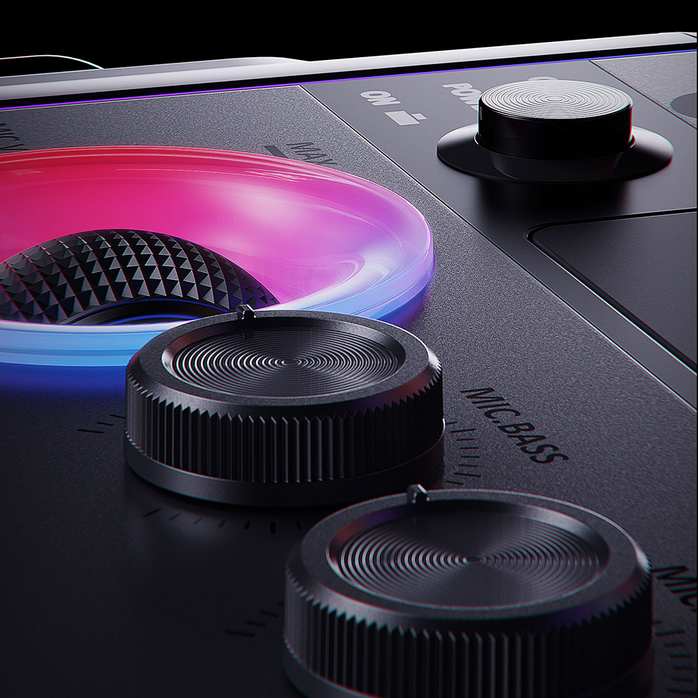 Lenyes S892 RGB Işıklı Mikrofonlu Dokunmatik Ekranlı Taşınabilir TWS Bluetooth Speaker Hoparlör v5.3 300W - 4