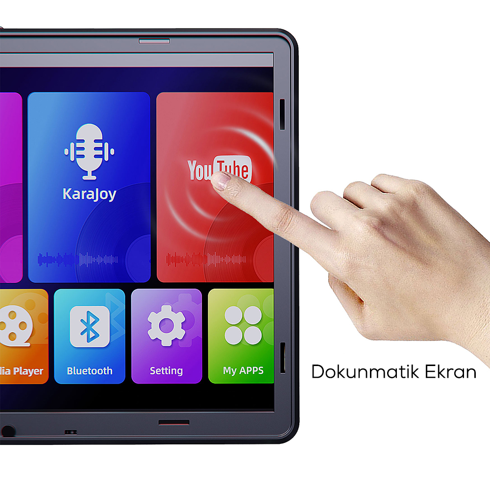 Lenyes S892 RGB Işıklı Mikrofonlu Dokunmatik Ekranlı Taşınabilir TWS Bluetooth Speaker Hoparlör v5.3 300W - 5