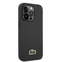 Apple iPhone 14 Pro Uyumlu Kılıf Lacoste Orjinal Lisanslı PU Pike Desenli Arka Yüzey İkonik Timsah Dokuma Logolu Kapak - 3