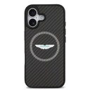 Apple iPhone 17 Uyumlu Kılıf Aston Martin Orjinal Lisanslı M-safe Şarj Özellikli Karbon Fiber Kevlar Kapak - 2