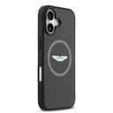 Apple iPhone 17 Uyumlu Kılıf Aston Martin Orjinal Lisanslı M-safe Şarj Özellikli Karbon Fiber Kevlar Kapak - 3