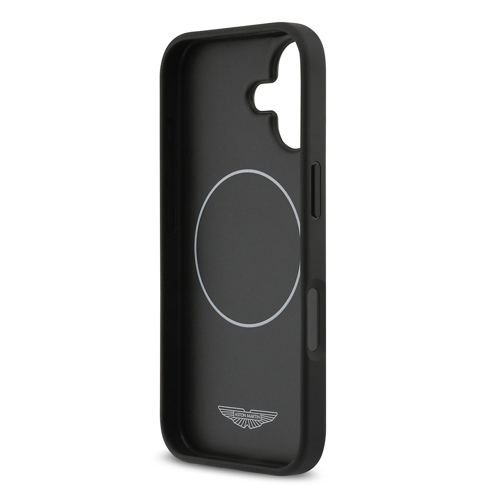 Apple iPhone 17 Uyumlu Kılıf Aston Martin Orjinal Lisanslı M-safe Şarj Özellikli Karbon Fiber Kevlar Kapak - 6