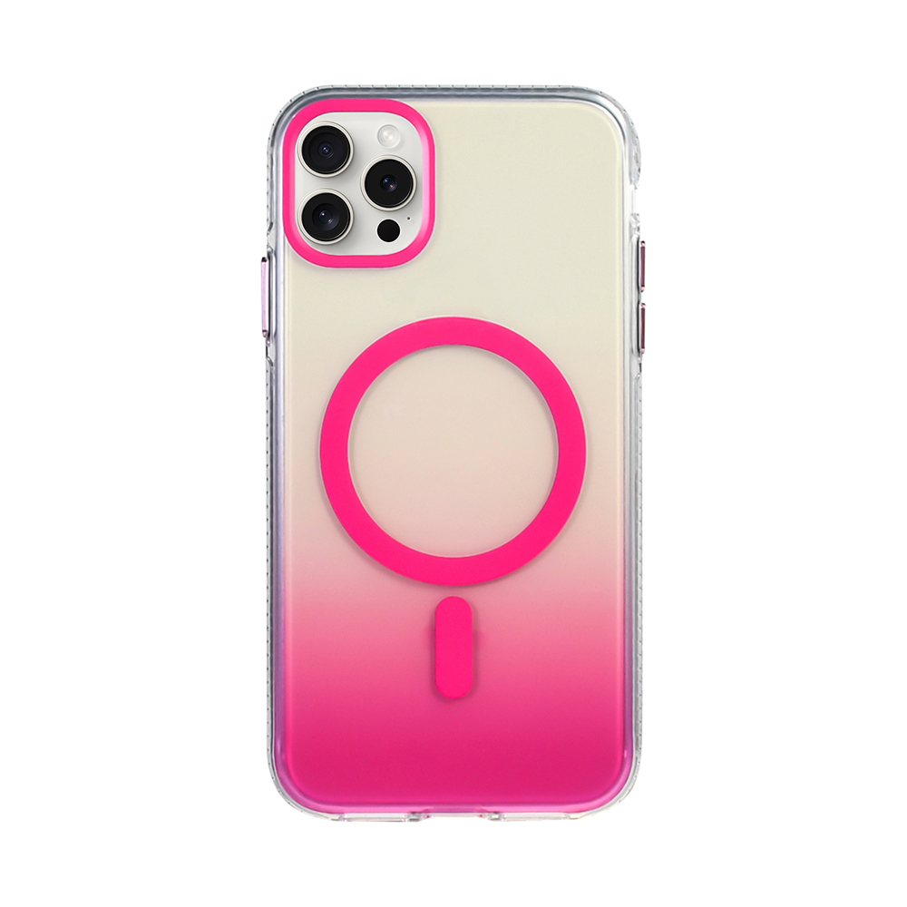 Apple iPhone 16 Pro Uyumlu Kılıf M-safe Şarj Özellikli Transparan Renk Geçişli Zore Toros Kapak - 5