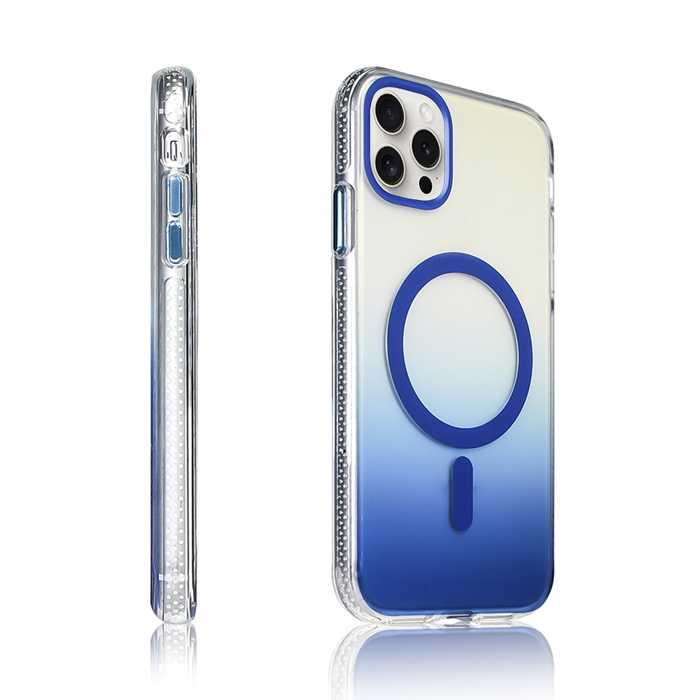 Apple iPhone 16 Pro Uyumlu Kılıf M-safe Şarj Özellikli Transparan Renk Geçişli Zore Toros Kapak - 10