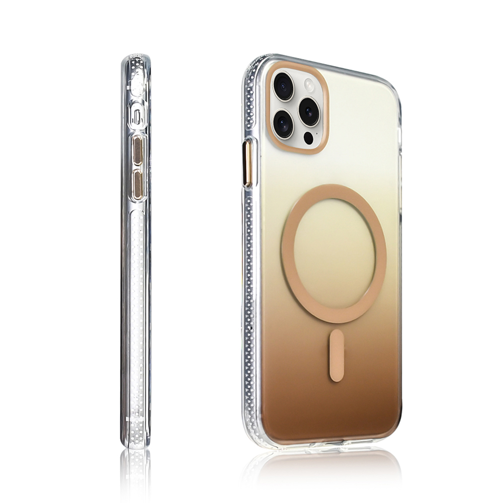 Apple iPhone 16 Pro Uyumlu Kılıf M-safe Şarj Özellikli Transparan Renk Geçişli Zore Toros Kapak - 12