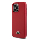 Apple iPhone 14 Pro Max Uyumlu Kılıf Lacoste Orjinal Lisanslı PU Pike Desenli Arka Yüzey İkonik Timsah Dokuma Logolu Kapak - 1