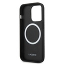 Apple iPhone 14 Pro Max Uyumlu Kılıf Lacoste Orjinal Lisanslı PU Pike Desenli Arka Yüzey İkonik Timsah Dokuma Logolu Kapak - 20