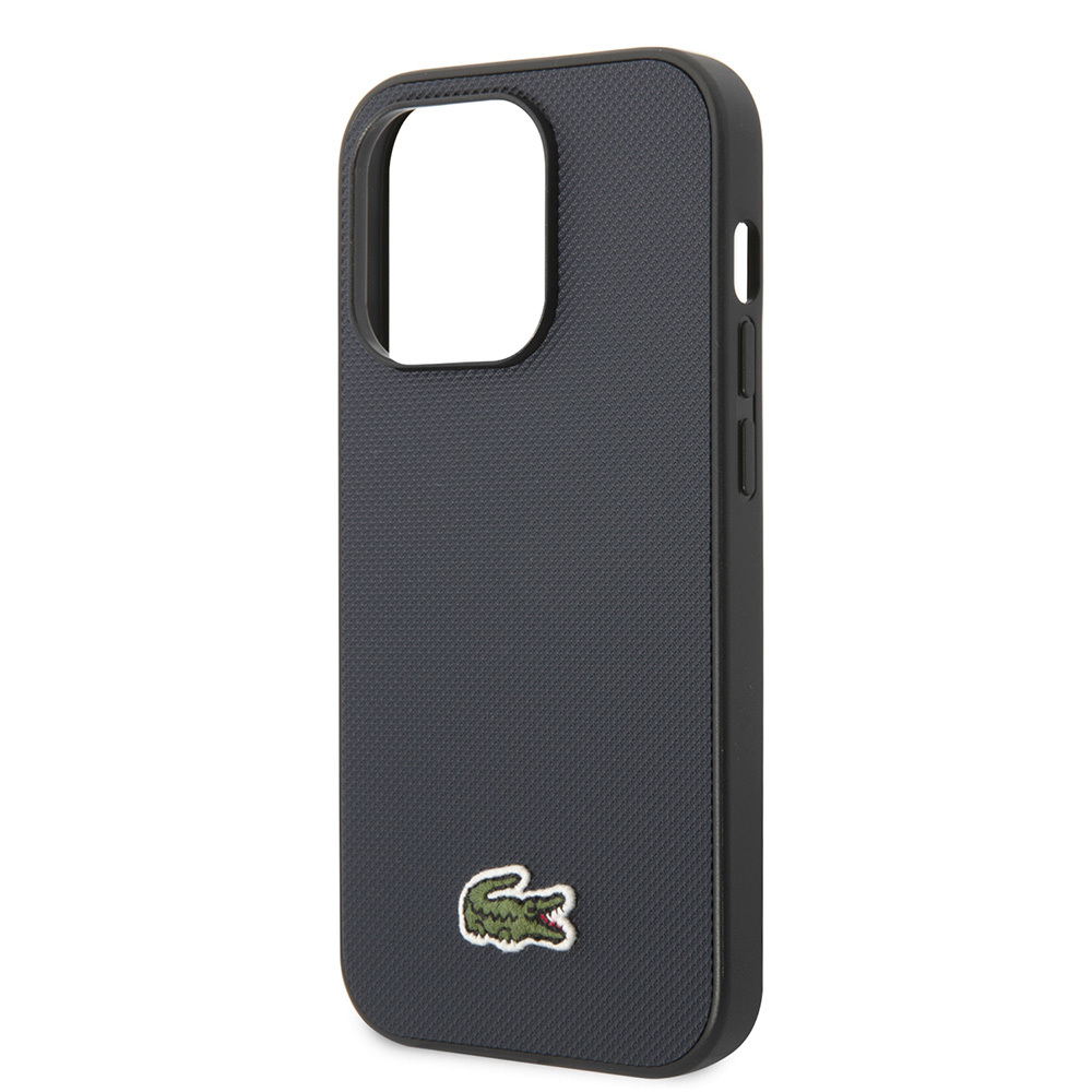 Apple iPhone 14 Pro Max Uyumlu Kılıf Lacoste Orjinal Lisanslı PU Pike Desenli Arka Yüzey İkonik Timsah Dokuma Logolu Kapak - 26
