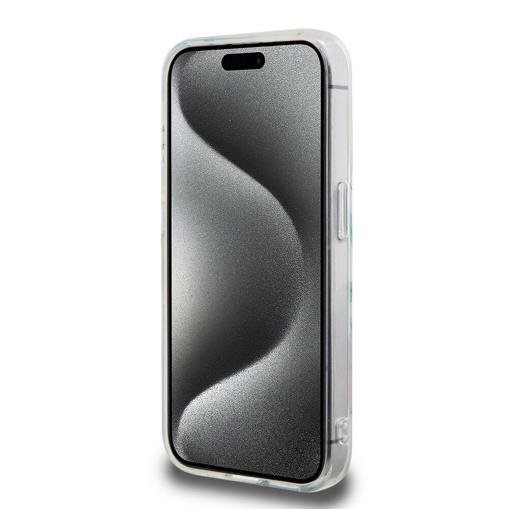 Apple iPhone 15 Pro Uyumlu Kılıf Lacoste Orjinal Lisanslı M-safe Şarj Özellikli Çift Katmanlı Yamalar Desenli Kapak - 11