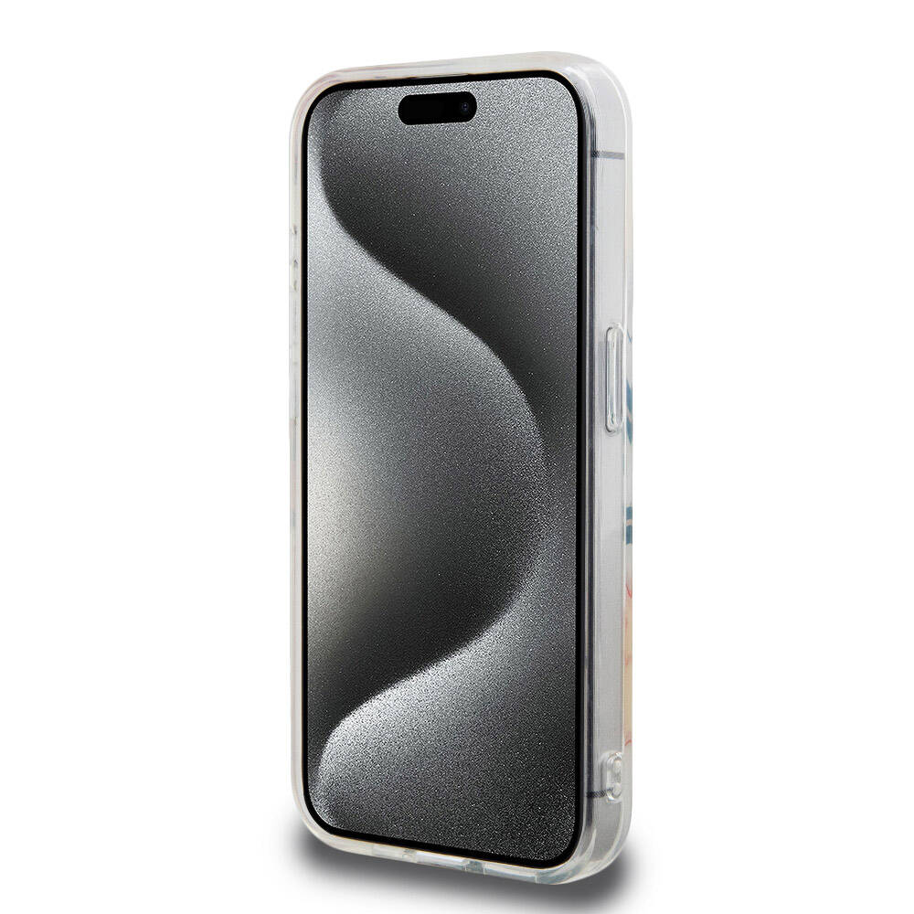 Apple iPhone 15 Pro Uyumlu Kılıf Lacoste Orjinal Lisanslı M-safe Şarj Özellikli Çift Katmanlı Yamalar Desenli Kapak - 18