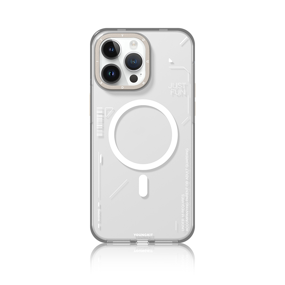 Apple iPhone 16 Pro Uyumlu Kılıf Magsafe Şarj Özellikli Çıkarılabilir Arka Yüzeyli Youngkit Mecha Kapak - 8