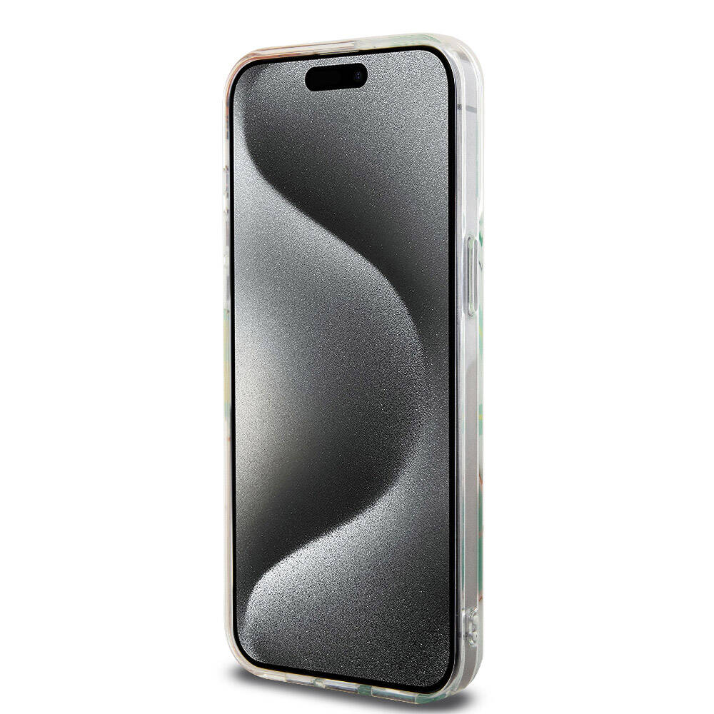 Apple iPhone 15 Pro Max Uyumlu Kılıf Lacoste Orjinal Lisanslı M-safe Şarj Özellikli Çift Katmanlı Yamalar Desenli Kapak - 4