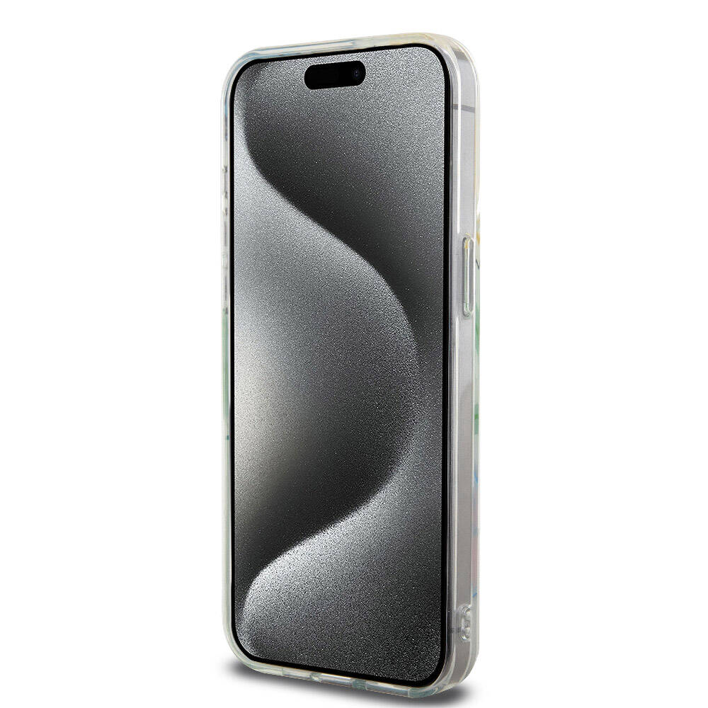 Apple iPhone 15 Pro Max Uyumlu Kılıf Lacoste Orjinal Lisanslı M-safe Şarj Özellikli Çift Katmanlı Yamalar Desenli Kapak - 18