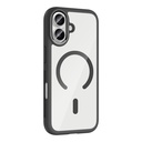 Apple iPhone 17 Uyumlu Kılıf M-Safe Şarj Özellikli Metal Kamera Çerçeveli Zore Tiko Kapak - 1