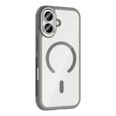 Apple iPhone 17 Uyumlu Kılıf M-Safe Şarj Özellikli Metal Kamera Çerçeveli Zore Tiko Kapak - 4