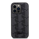 Apple iPhone 15 Pro Uyumlu Kılıf Lacoste Orjinal Lisanslı M-safe Şarj Özellikli PU Deri Görünümlü Karışık Monogram Desenli Kapak - 4
