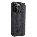 Apple iPhone 15 Pro Uyumlu Kılıf Lacoste Orjinal Lisanslı M-safe Şarj Özellikli PU Deri Görünümlü Karışık Monogram Desenli Kapak - 6