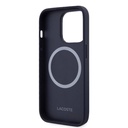 Apple iPhone 15 Pro Uyumlu Kılıf Lacoste Orjinal Lisanslı M-safe Şarj Özellikli PU Deri Görünümlü Karışık Monogram Desenli Kapak - 9