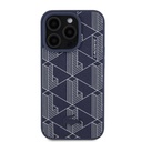 Apple iPhone 15 Pro Uyumlu Kılıf Lacoste Orjinal Lisanslı M-safe Şarj Özellikli PU Deri Görünümlü Karışık Monogram Desenli Kapak - 14