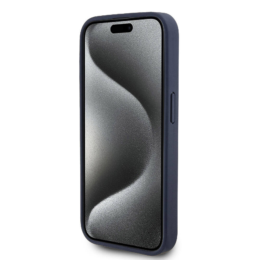 Apple iPhone 15 Pro Uyumlu Kılıf Lacoste Orjinal Lisanslı M-safe Şarj Özellikli PU Deri Görünümlü Karışık Monogram Desenli Kapak - 16