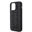Apple iPhone 15 Pro Max Uyumlu Kılıf Lacoste Orjinal Lisanslı M-safe Şarj Özellikli PU Deri Görünümlü Karışık Monogram Desenli Kapak - 11