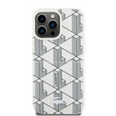 Apple iPhone 15 Pro Uyumlu Kılıf Lacoste Orjinal Lisanslı M-safe Şarj Özellikli PU Deri Görünümlü Kartlıklı Karışık Monogram Desenli Kapak - 9