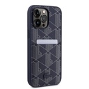 Apple iPhone 15 Pro Max Uyumlu Kılıf Lacoste Orjinal Lisanslı M-safe Şarj Özellikli PU Deri Görünümlü Kartlıklı Karışık Monogram Desenli Kapak - 6
