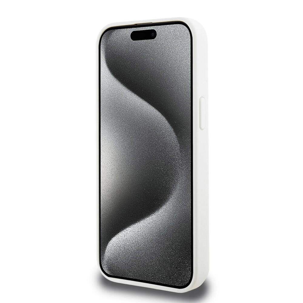 Apple iPhone 15 Pro Max Uyumlu Kılıf Lacoste Orjinal Lisanslı M-safe Şarj Özellikli PU Deri Görünümlü Kartlıklı Karışık Monogram Desenli Kapak - 8
