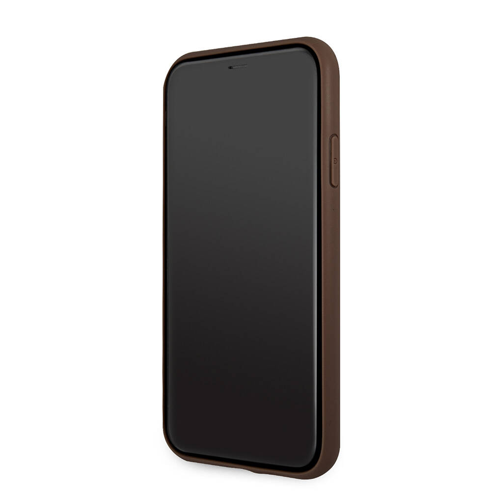 Apple iPhone 11 Uyumlu Kılıf Guess PU Deri Büyük Metal Logo Dizaynlı Kapak - 4