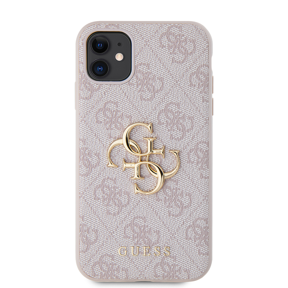 Apple iPhone 11 Uyumlu Kılıf Guess PU Deri Büyük Metal Logo Dizaynlı Kapak - 16