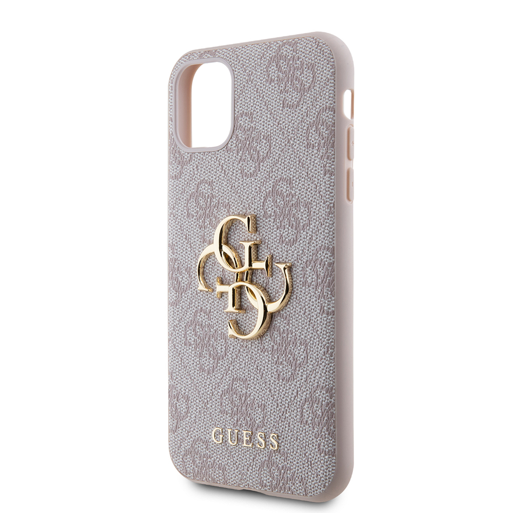 Apple iPhone 11 Uyumlu Kılıf Guess PU Deri Büyük Metal Logo Dizaynlı Kapak - 19