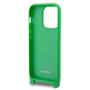 Apple iPhone 15 Pro Uyumlu Kılıf Lacoste Orjinal Lisanslı PU Pike Desenli Arka Yüzey Askılı İkonik Timsah Dokuma Logolu Kapak - 4