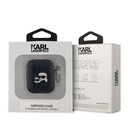 Apple Airpods Uyumlu Kılıf Karl Lagerfeld Orjinal Lisanslı Monogram Silikon Kapak - 2