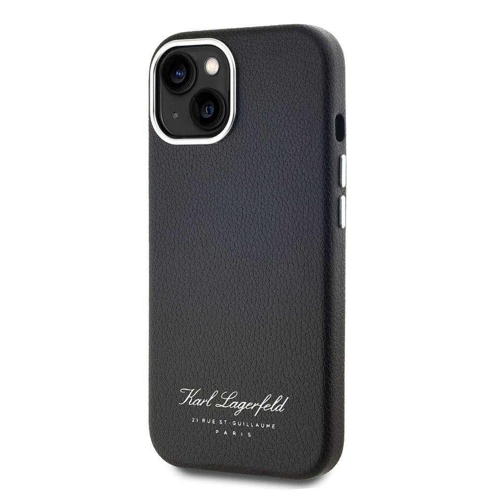 Apple iPhone 14 Uyumlu Kılıf Karl Lagerfeld Orjinal Lisanslı KL Yazılı Hotel Kapak - 1