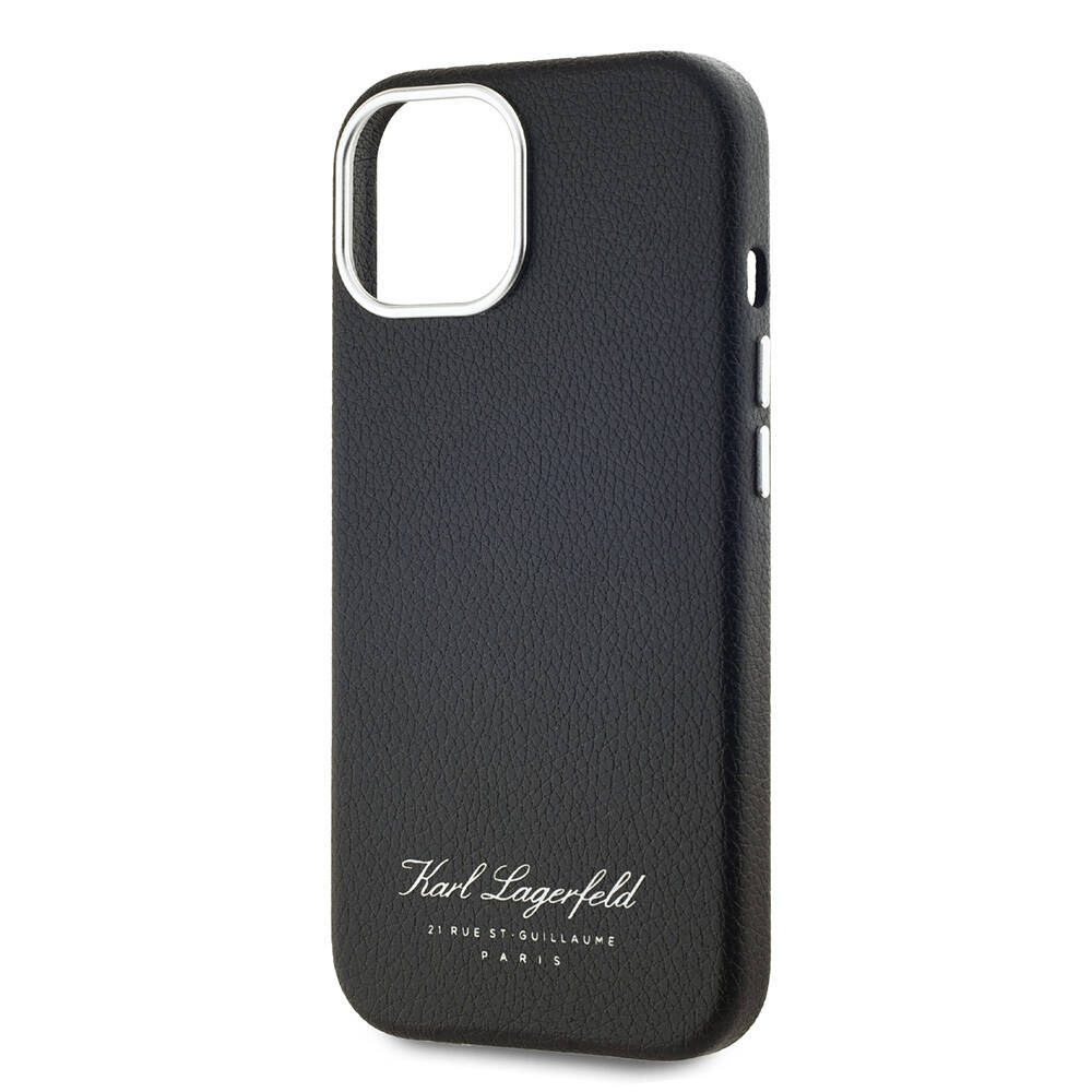 Apple iPhone 14 Uyumlu Kılıf Karl Lagerfeld Orjinal Lisanslı KL Yazılı Hotel Kapak - 5
