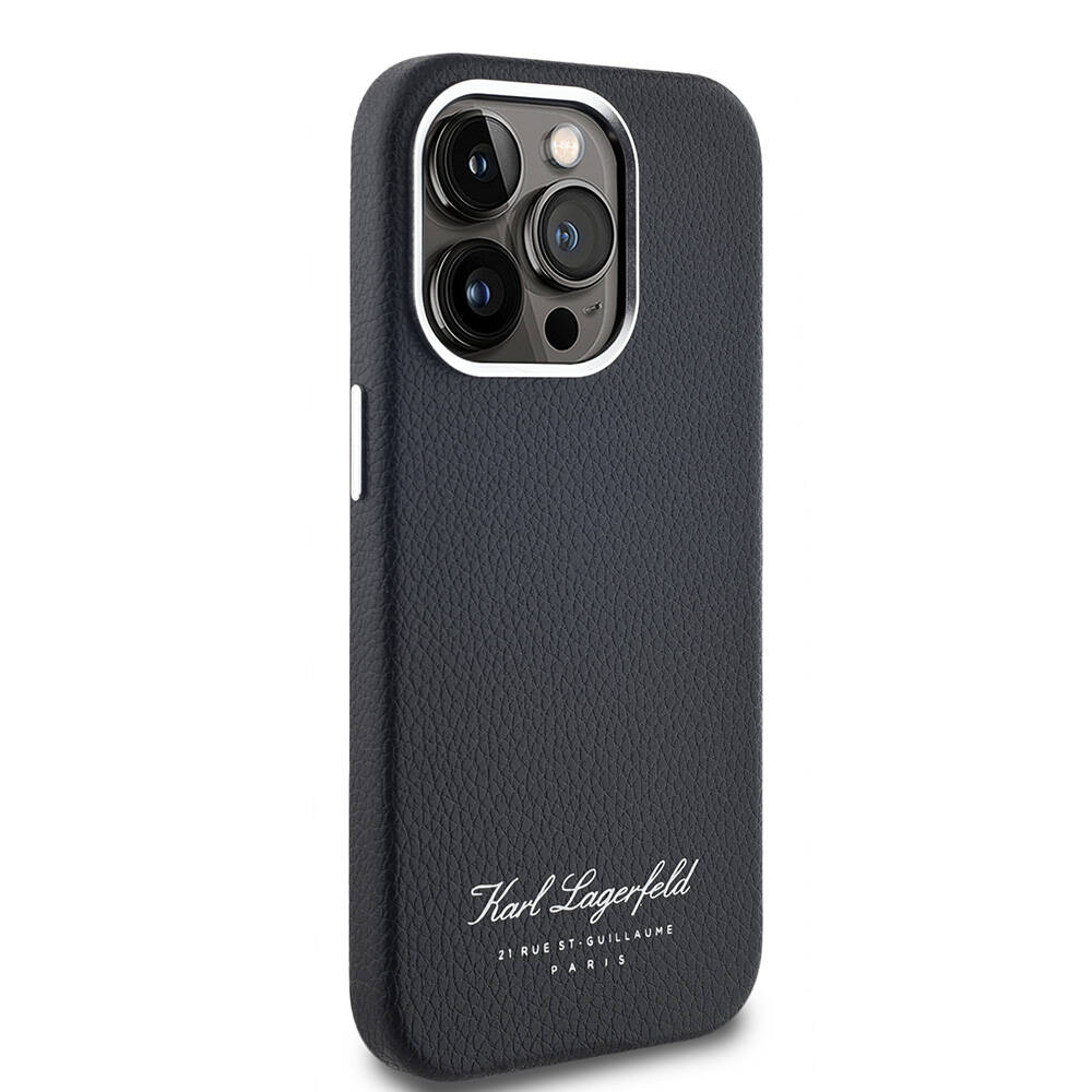 Apple iPhone 14 Pro Max Uyumlu Kılıf Karl Lagerfeld Orjinal Lisanslı KL Yazılı Hotel Kapak - 3