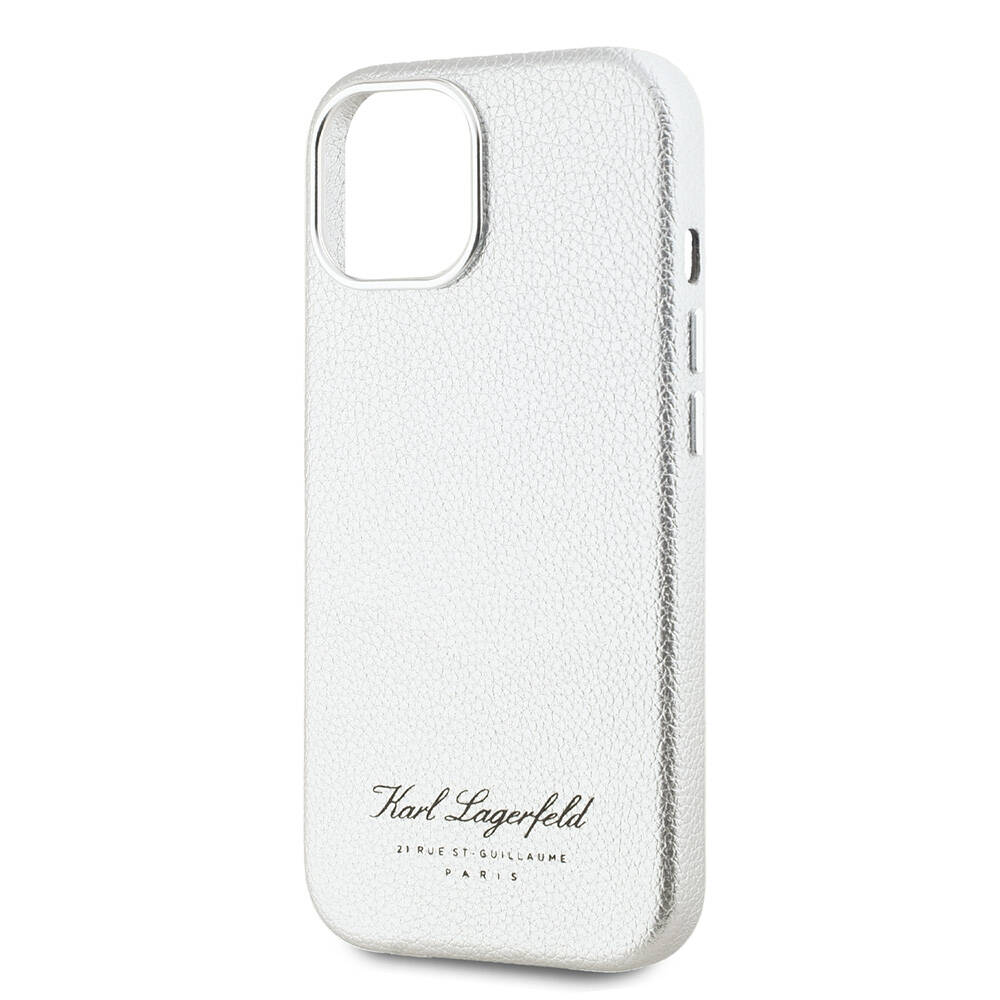Apple iPhone 15 Uyumlu Kılıf Karl Lagerfeld Orjinal Lisanslı KL Yazılı Hotel Kapak - 5