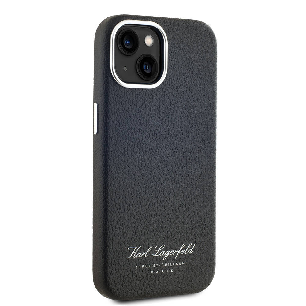 Apple iPhone 15 Uyumlu Kılıf Karl Lagerfeld Orjinal Lisanslı KL Yazılı Hotel Kapak - 10