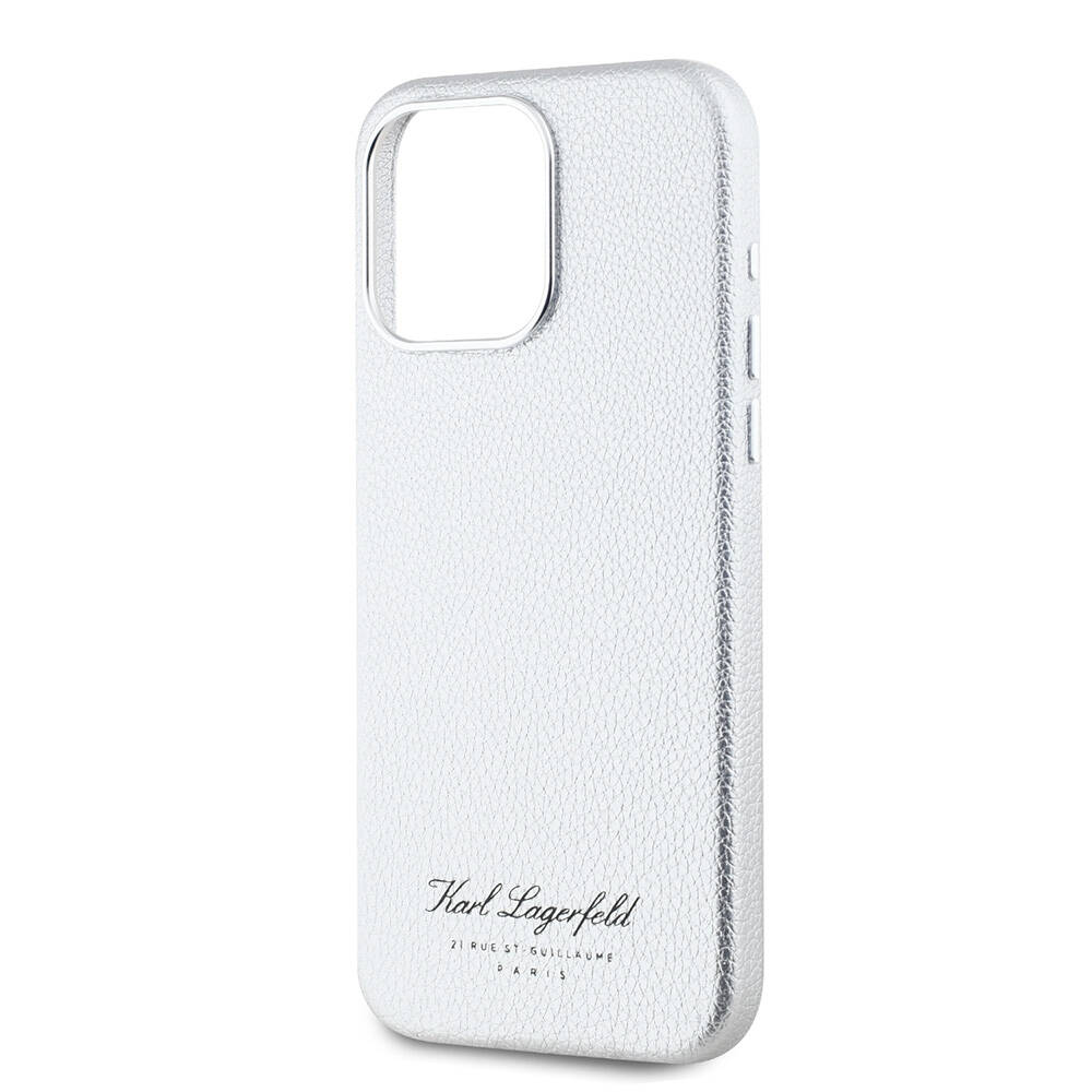 Apple iPhone 15 Pro Uyumlu Kılıf Karl Lagerfeld Orjinal Lisanslı KL Yazılı Hotel Kapak - 8