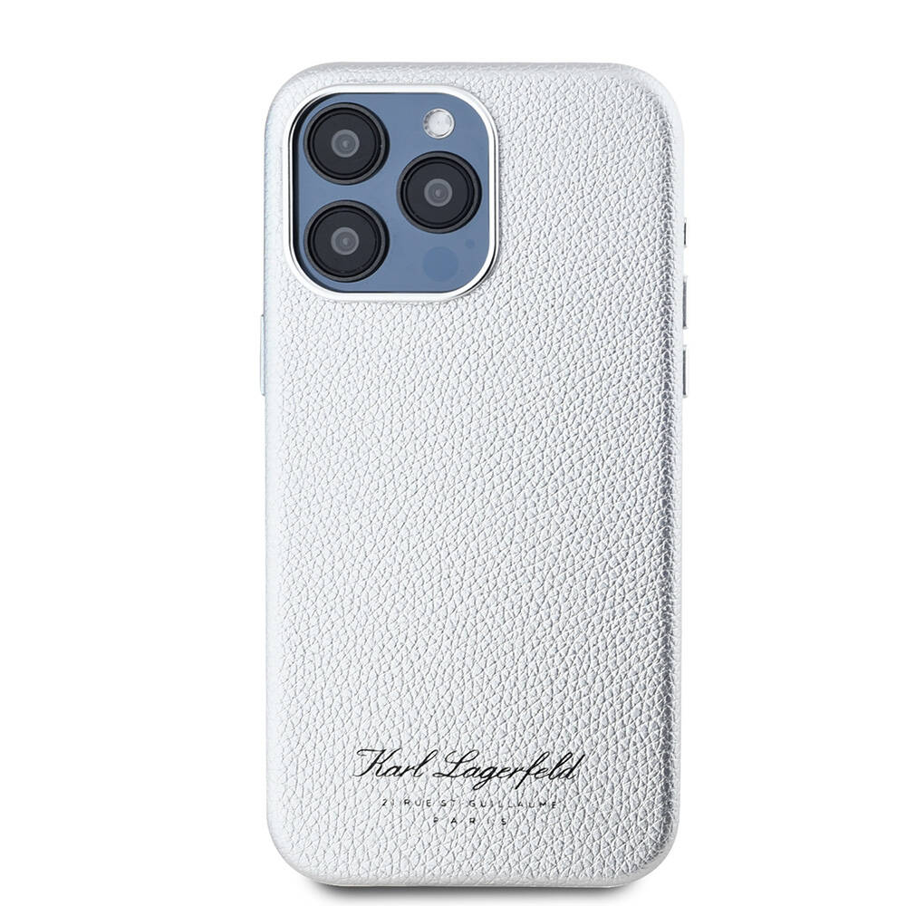 Apple iPhone 15 Pro Uyumlu Kılıf Karl Lagerfeld Orjinal Lisanslı KL Yazılı Hotel Kapak - 12