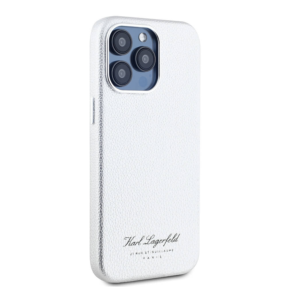 Apple iPhone 15 Pro Uyumlu Kılıf Karl Lagerfeld Orjinal Lisanslı KL Yazılı Hotel Kapak - 13