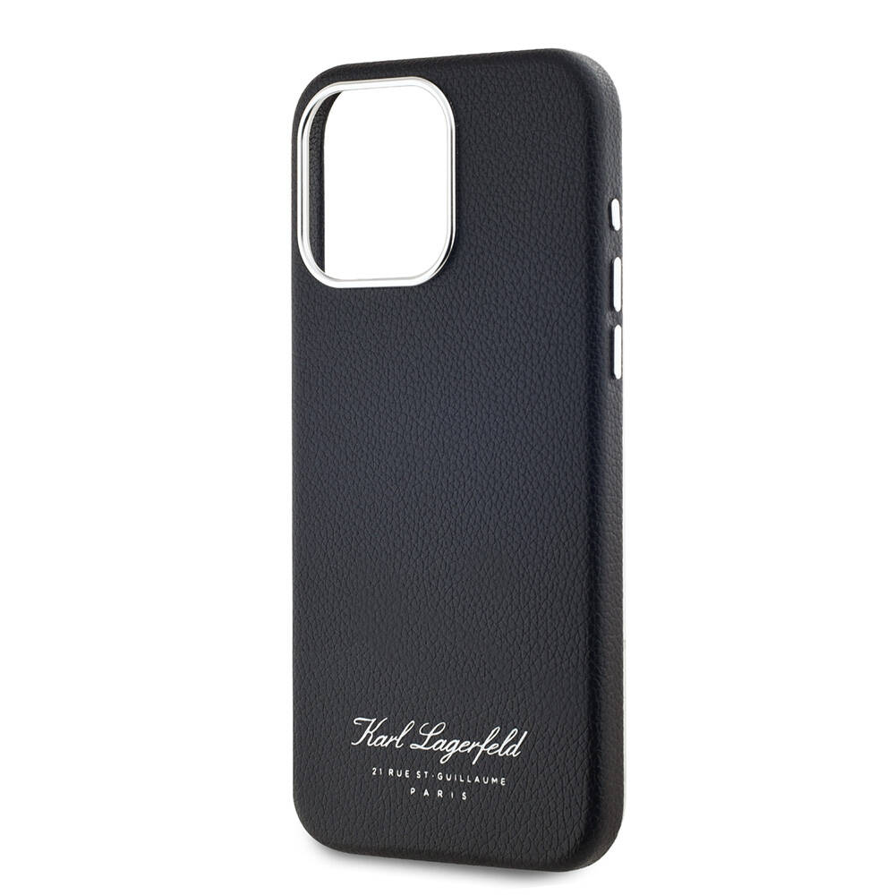 Apple iPhone 15 Pro Max Uyumlu Kılıf Karl Lagerfeld Orjinal Lisanslı KL Yazılı Hotel Kapak - 12