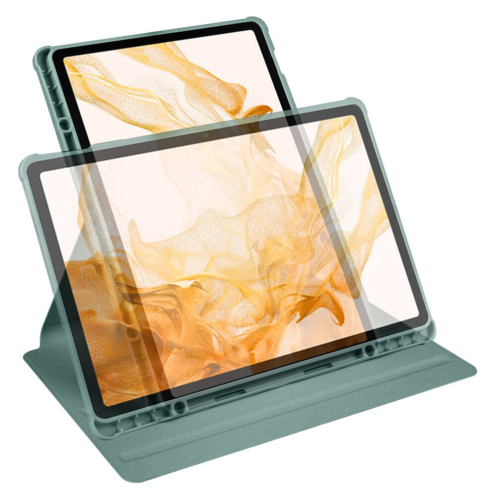 Galaxy Tab S10 Plus Kılıf Zore Termik Kalem Bölmeli Dönebilen Standlı Kılıf - 40