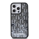 Apple iPhone 14 Pro Max Uyumlu Kılıf Karl Lagerfeld Orjinal Lisanslı Simli KL Yazılı Monogram Gradıent Kapak - 7