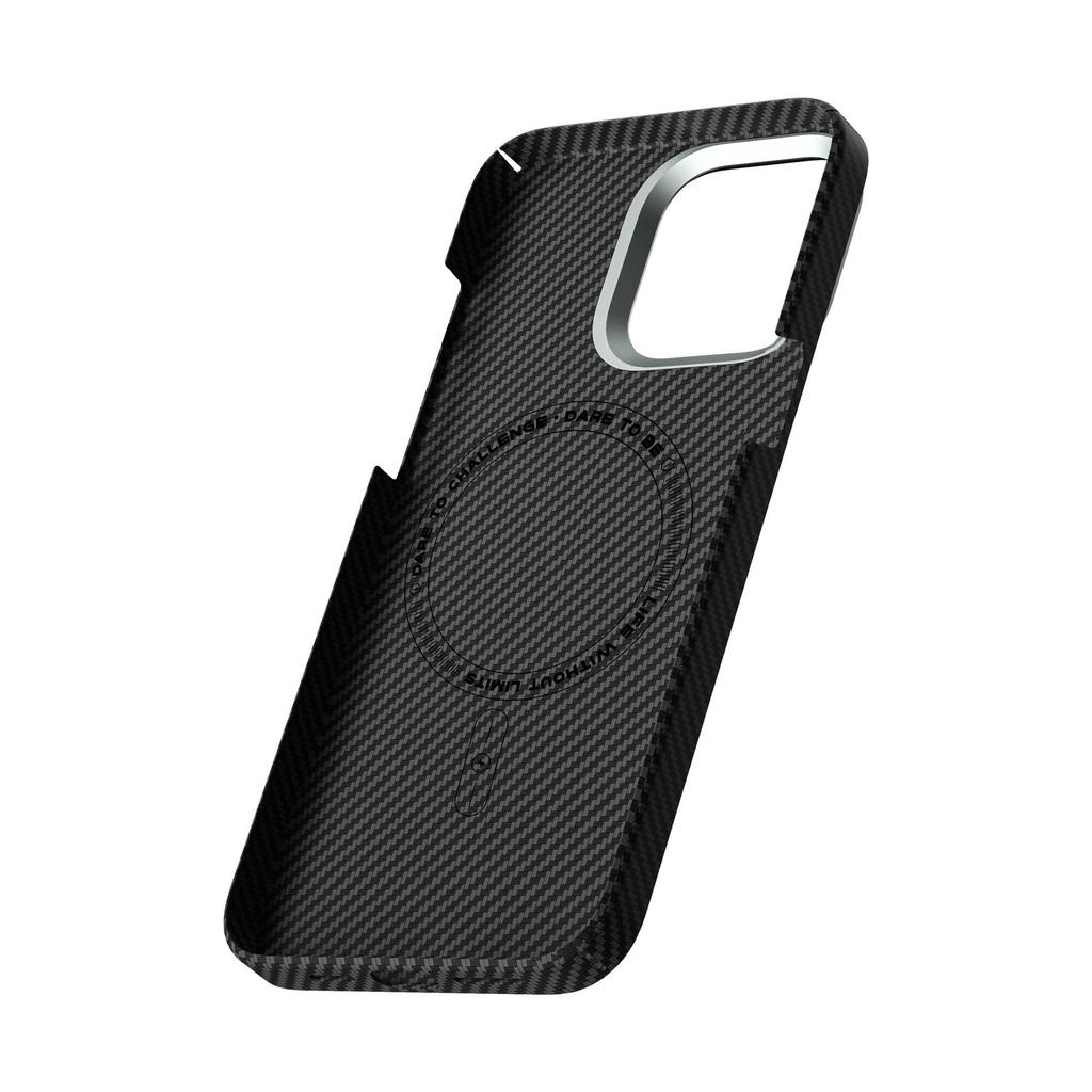 Apple iPhone 15 Uyumlu Kılıf Wiwu KJZ-017 Karbon Fiber 600D Explore Kevlar Kapak - 3