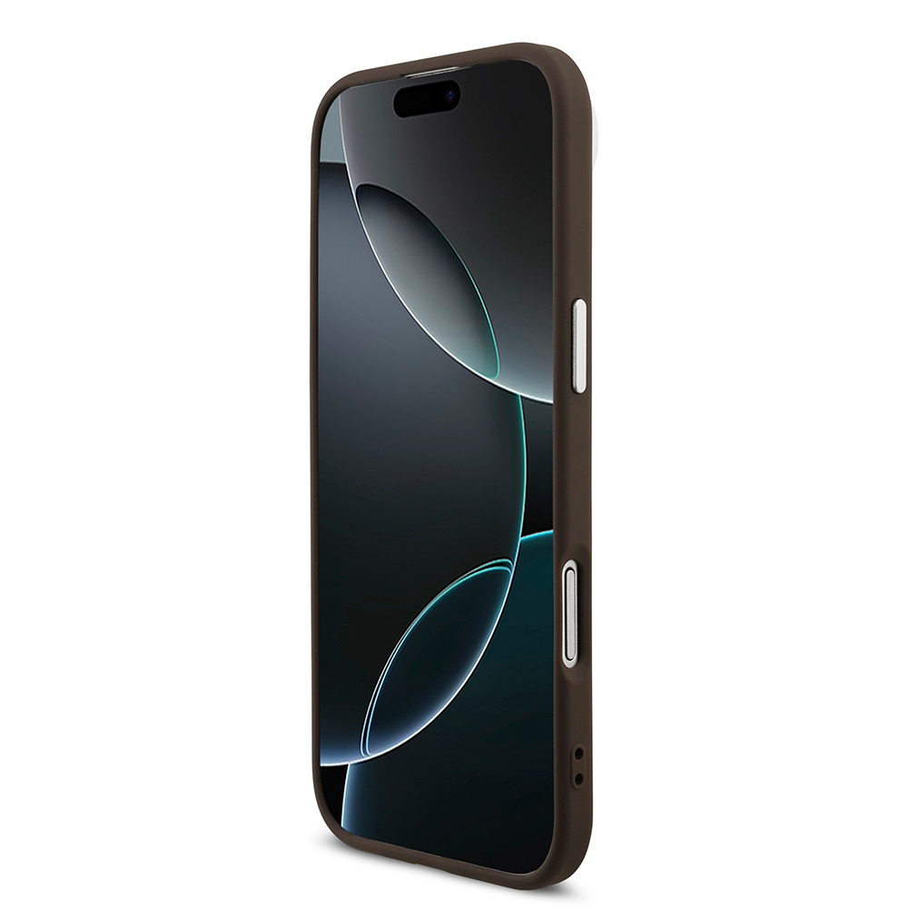 Apple iPhone 17 Air Uyumlu Kılıf Guess Orjinal Lisanslı Gümüş Metal Kamera Çerçeveli 4G Desenli Metal Büyük 4G ve Yazı Logolu Kapak - 10