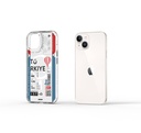 Apple iPhone 15 Uyumlu Kılıf M-safe Şarj Özellikli Bilet Desenli Wiwu Turkey B Serisi Kapak - 7