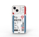 Apple iPhone 15 Uyumlu Kılıf M-safe Şarj Özellikli Bilet Desenli Wiwu Turkey B Serisi Kapak - 8