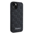 Apple iPhone 14 Uyumlu Kılıf Karl Lagerfeld Orjinal Lisanslı M-safe Şarj Özellikli KL Yazılı Hot Stamp Kapak - 6