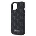 Apple iPhone 14 Uyumlu Kılıf Karl Lagerfeld Orjinal Lisanslı M-safe Şarj Özellikli KL Yazılı Hot Stamp Kapak - 10